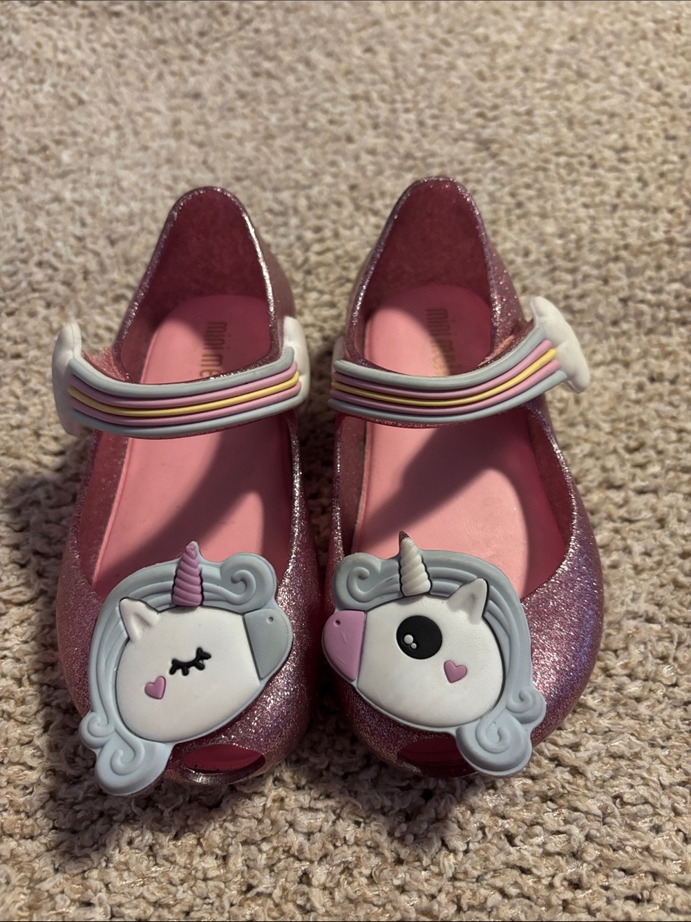 Mini Melissa Toddler Baby Unicorn Shoes Jellies Mary Jane